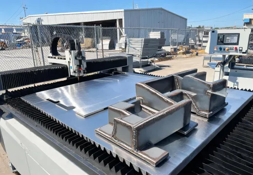 Energy equipment panel fabricated by laser cutting