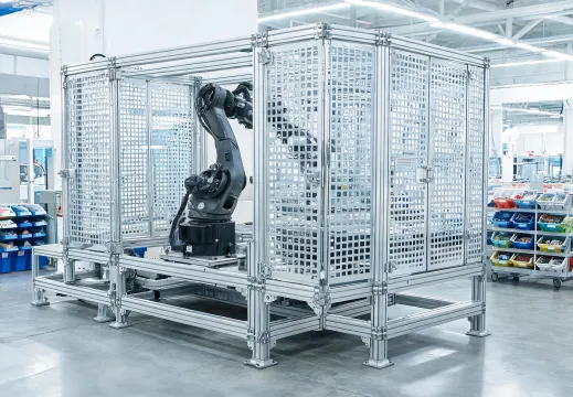 Industrial automation frame and guarding parts