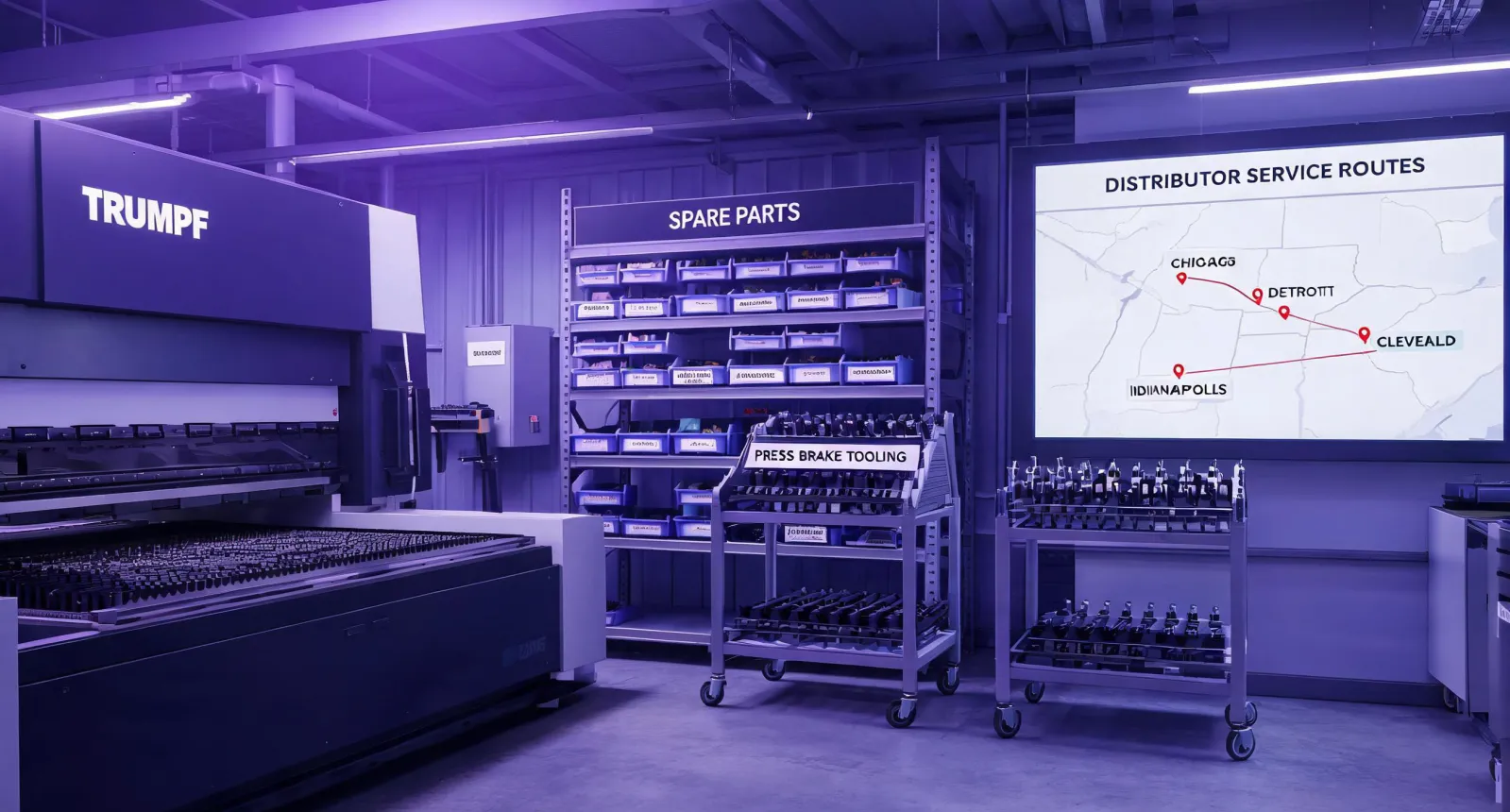 Trumpf supply chain planning for repeat sheet metal orders
